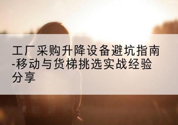 冷水江移动式升降机怎么选-工厂采购升降设备避坑指南-移动与货梯挑选实战经验分享